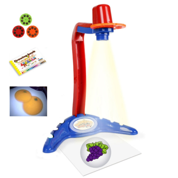 Children Multifunctional Writing Drawing Board Projection Lamp, without Watercolor Pen(Red) - Drawing Toys by buy2fix | Online Shopping UK | buy2fix