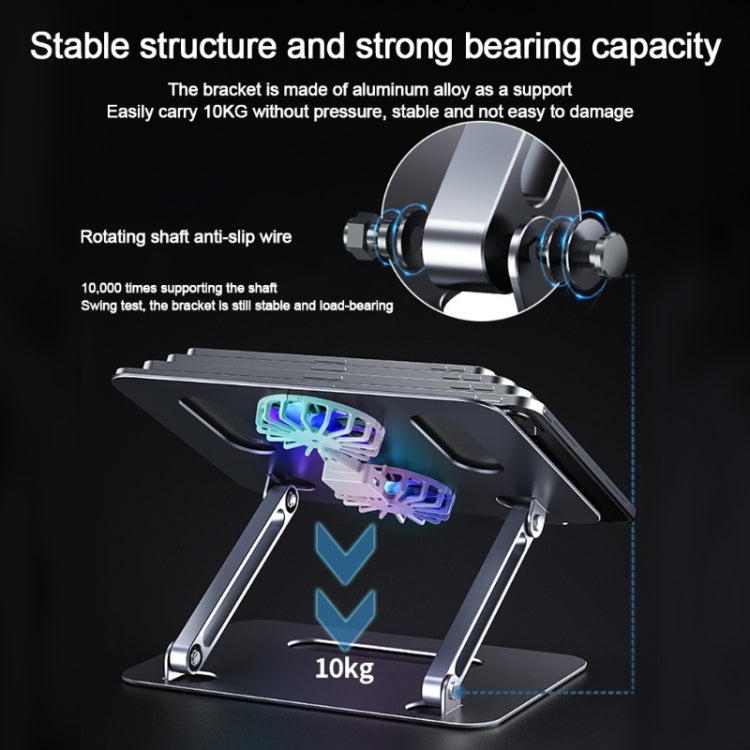 BONERUY P43F Aluminum Alloy Folding Computer Stand Notebook Cooling Stand, Colour: Silver - Computer & Networking by BONERUY | Online Shopping UK | buy2fix