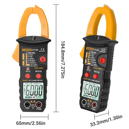 ANENG ST184 Automatically Identify Clamp-On Smart Digital Multimeter(Black) - Digital Multimeter by ANENG | Online Shopping UK | buy2fix