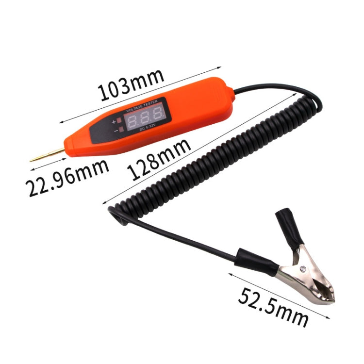 Auto Repair LCD Test Pen Car Circuit Repair Tool(Orange) - In Car by buy2fix | Online Shopping UK | buy2fix