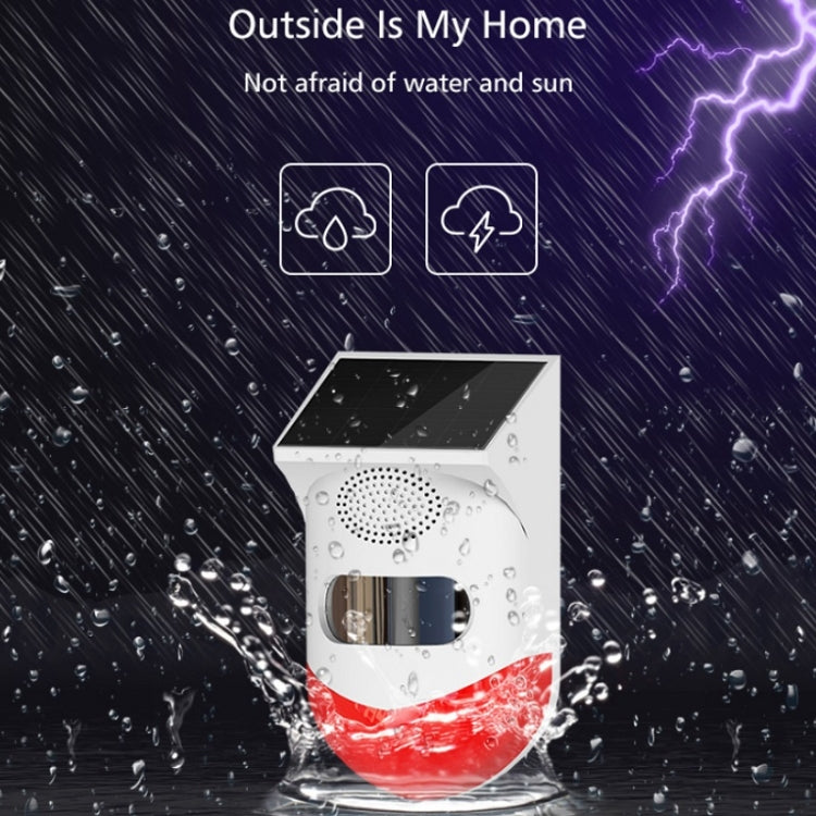 Outdoor Waterproof Solar Infrared Alarm, Spec: Independent - Security by buy2fix | Online Shopping UK | buy2fix