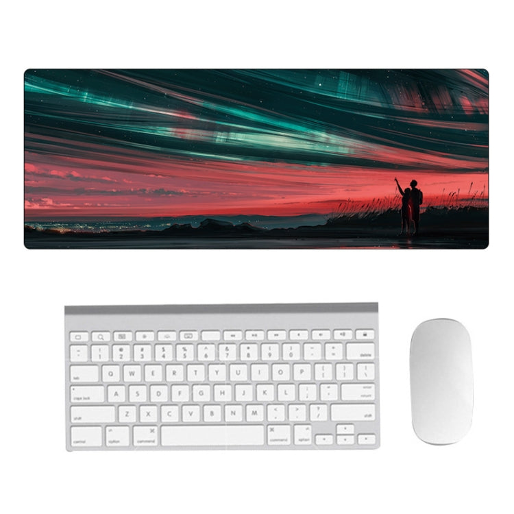 Hand-Painted Fantasy Pattern Mouse Pad, Size: 300 x 800 x 2mm Seaming(6 Stars and You) - Mouse Pads by buy2fix | Online Shopping UK | buy2fix