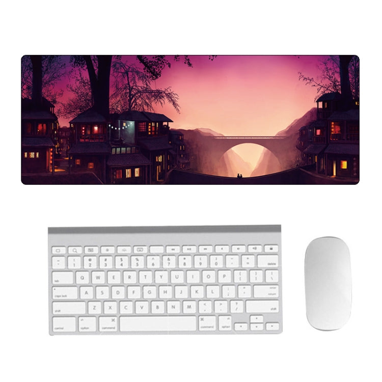 Hand-Painted Fantasy Pattern Mouse Pad, Size: 300 x 800 x 4mm Seaming(3 Dream Landscape) - Mouse Pads by buy2fix | Online Shopping UK | buy2fix