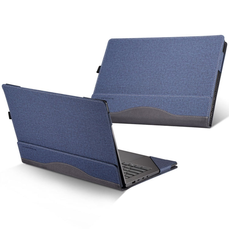 13.9 inch PU Leather Laptop Protective Cover For Lenovo Yoga 5 Pro / Yoga 910(Blue) - Other by buy2fix | Online Shopping UK | buy2fix