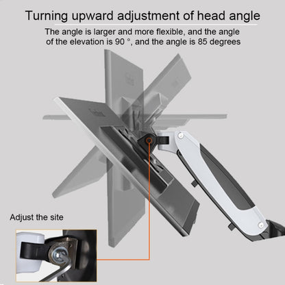 Gibbon Mounts Multifunctional Telescopic Rotating Lifting Monitor Stand, Color: GM112FC Clip Table Black - Computer & Networking by buy2fix | Online Shopping UK | buy2fix