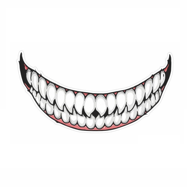 5 PCS J06 Motorcycle Helmet Sticker Small Teeth - In Car by buy2fix | Online Shopping UK | buy2fix