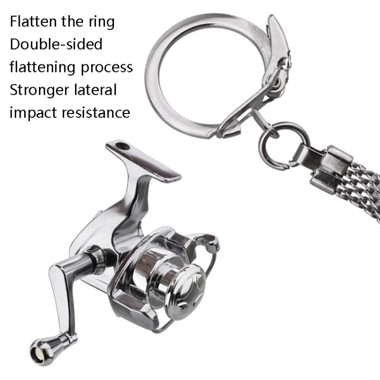 Metal Fishing Wheel Decoration Pendant Mini Wheel Fish Key Chain, Color: B - In Car by buy2fix | Online Shopping UK | buy2fix