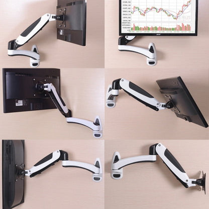 Gibbon Mounts GM112W Wall-Mounted Gas Spring Lifting Computer Monitor Stand(Factory Color) - Computer & Networking by Gibbon Mounts | Online Shopping UK | buy2fix