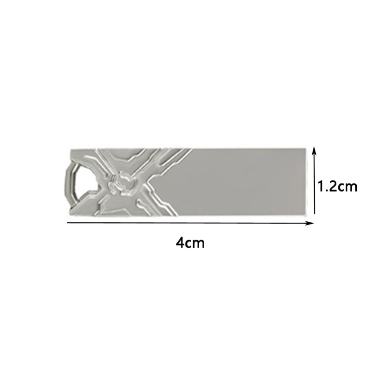 Jg1 USB 2.0 High-Speed Metal Engraving Car USB Flash Drives, Capacity: 4GB(White) - USB Flash Drives by buy2fix | Online Shopping UK | buy2fix