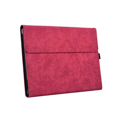 13 inch Leather Tablet Protective Case For Microsoft Surface Pro X, Color: Rose Red - 13.3 inch by buy2fix | Online Shopping UK | buy2fix