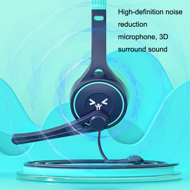 Soyto SY-G30 Online Class Computer Headset, Plug: 3.5mm (Blue Green) - Multimedia Headset by Soyto | Online Shopping UK | buy2fix