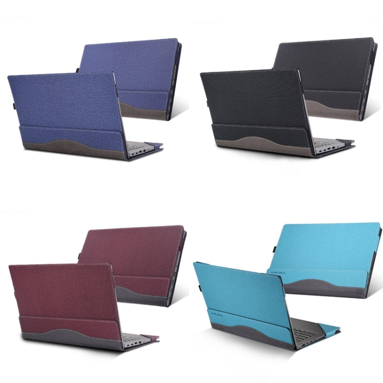 Laptop Leather Anti-Fall Protective Case For HP Envy X360 13-Ag Ar(Gray Cobalt Blue) - 13.3 inch by buy2fix | Online Shopping UK | buy2fix