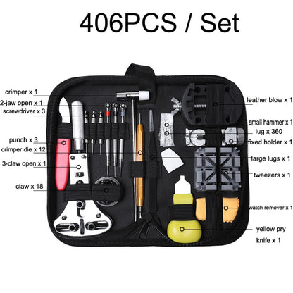 406 PCS / Set Watch Repair And Disassembly Tool Set - Watch Repair Tools by buy2fix | Online Shopping UK | buy2fix