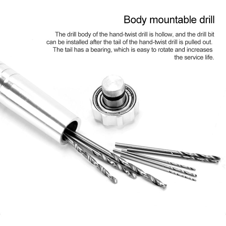 Hand Twist Drill Aluminum Slloy Hand Drill Punch - Drill & Drill Bits by buy2fix | Online Shopping UK | buy2fix