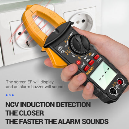 ANENG ST180 Digital Display Clamp AC & DC Intelligent Voltage Multimeter(Black) - Digital Multimeter by ANENG | Online Shopping UK | buy2fix