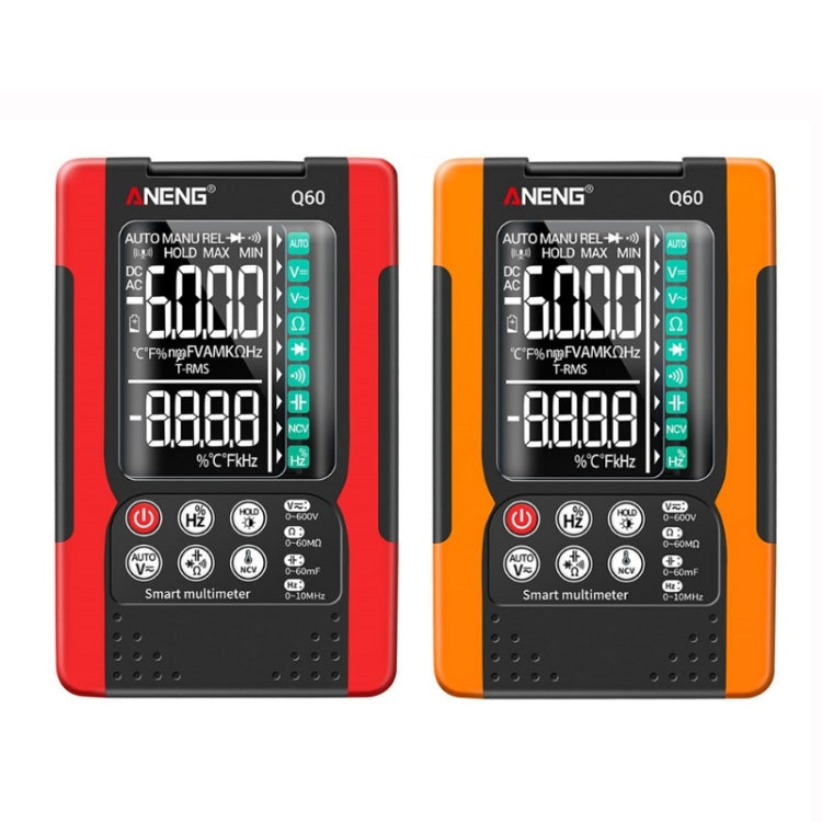 ANENG Automatic Intelligent High Precision Digital Multimeter, Specification: Q60 Intelligent(Orange) - Digital Multimeter by ANENG | Online Shopping UK | buy2fix