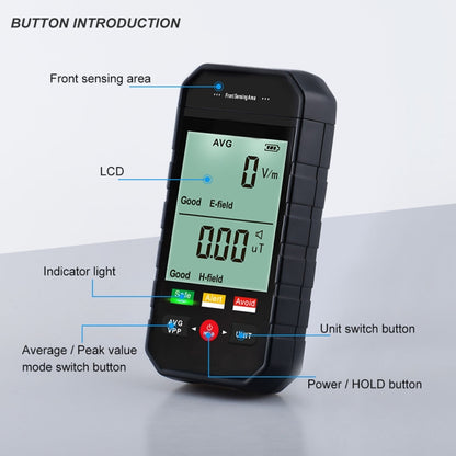 ET925 Large Screen Digital Display Electromagnetic Radiation Detector - Consumer Electronics by buy2fix | Online Shopping UK | buy2fix