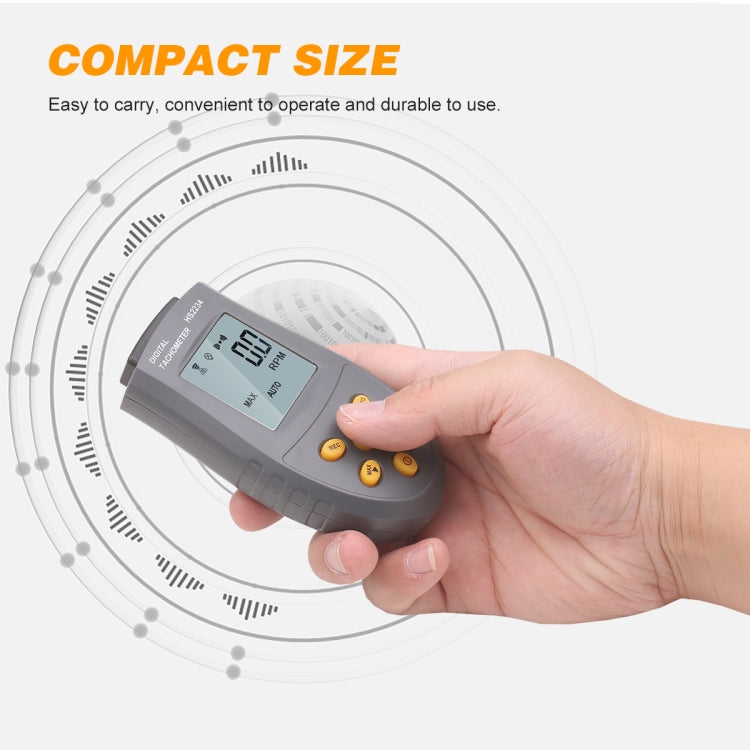 HS2234 Non-contact Laser Tachometer Digital Display Motor Tachometer - Tachometers & Anemometer by buy2fix | Online Shopping UK | buy2fix