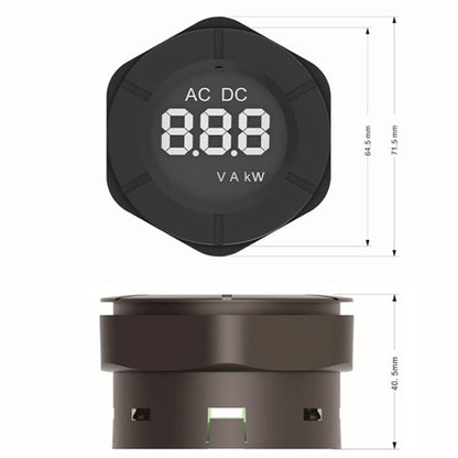 Peacefair PZEM-024A 100A Circular LCD AC Digital Ammeter, Specification: Open and Closed CT - Consumer Electronics by Peacefair | Online Shopping UK | buy2fix