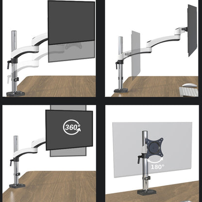 Gibbon Mounts FE112 Aluminum Alloy Lifting and Rotating LCD Computer Monitor Bracket( Clip Table) - Computer & Networking by buy2fix | Online Shopping UK | buy2fix