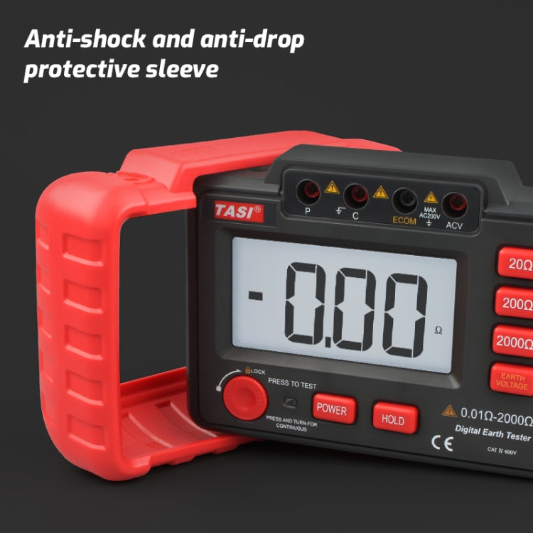 TASI TA8331A Ground Resistance Tester High Accuracy Digitally Ground Resistance Meter - Battery & Resistance Tester by TASI | Online Shopping UK | buy2fix