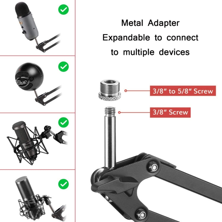 Desktop Foldable Live Condenser Microphone Gimbal Bracket - Consumer Electronics by buy2fix | Online Shopping UK | buy2fix