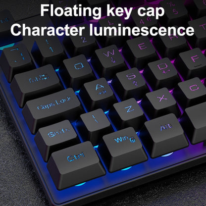 ZIYOU LANG T2 88 Keys Gaming Mechanical Luminous Keyboard and Mouse Set, Cable Length: 1.6m(Black) - Wired Keyboard by ZIYOU LANG | Online Shopping UK | buy2fix