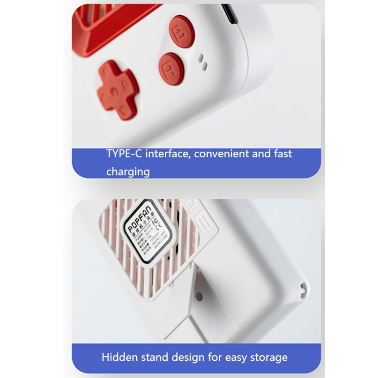 PROFAN XH008 USB Hanging Game Console Shape Fan with Bracket, Style: Basic Type (White) - Electric Fans by PROFAN | Online Shopping UK | buy2fix