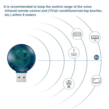 YCZ-008 USB Smart Voice Remote Control Air Conditioner Remote Control With Night Light - Consumer Electronics by buy2fix | Online Shopping UK | buy2fix