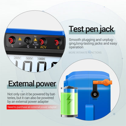 ANENG MH10 Digital High Precision Insulation Resistance Tester(Blue) - Consumer Electronics by ANENG | Online Shopping UK | buy2fix