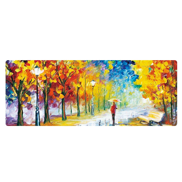 300x800x4mm Locked Am002 Large Oil Painting Desk Rubber Mouse Pad(Autumn Leaves) - Mouse Pads by buy2fix | Online Shopping UK | buy2fix