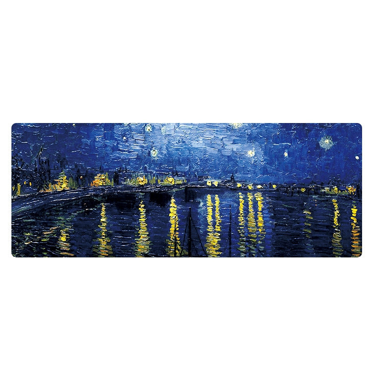 300x800x5mm Locked Am002 Large Oil Painting Desk Rubber Mouse Pad(Starry Night) - Mouse Pads by buy2fix | Online Shopping UK | buy2fix