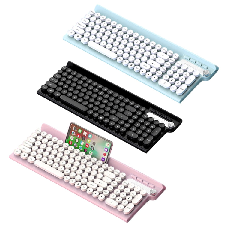 LANGTU L3 102 Keys Anti-Spill Silent Office Wired Mechanical Keyboard, Cable Length: 1.5m(Pink) - Wired Keyboard by LANGTU | Online Shopping UK | buy2fix
