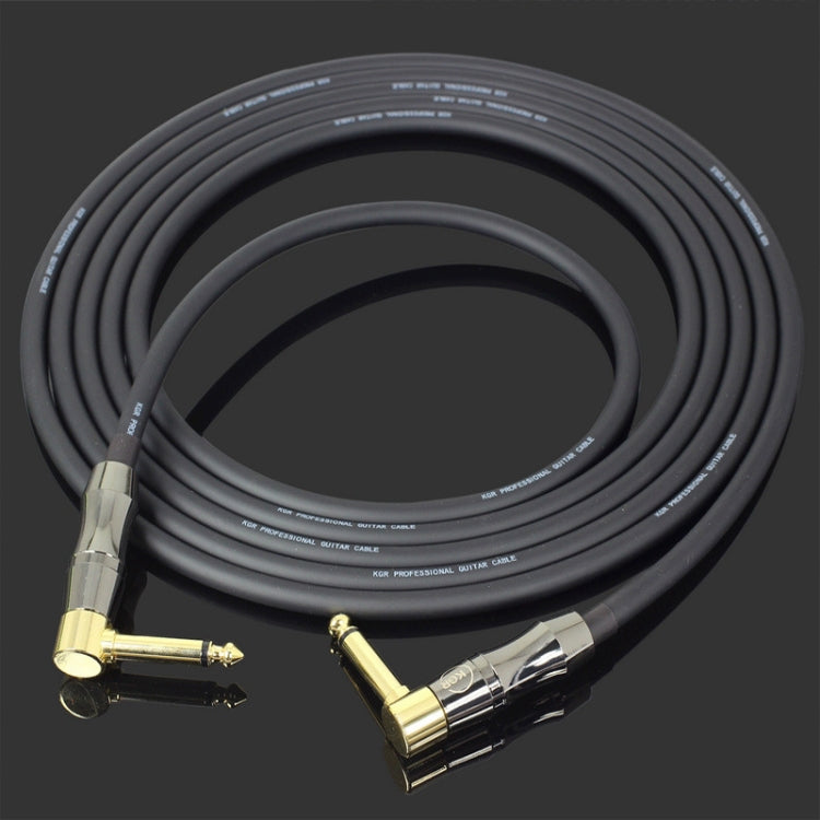 KGR Guitar Cable Keyboard Drum Audio Cable, Specification: 1m(Double Elbow Jack) - Stringed Instruments by KGR | Online Shopping UK | buy2fix
