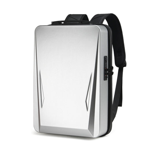 Men PC Hard Shell Gaming Computer Backpack For 15.6-17.3 Inch(Silver) - Backpack by buy2fix | Online Shopping UK | buy2fix