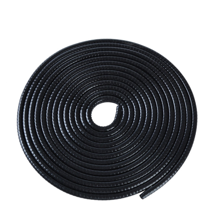 10m U-shaped Non-stick Car Rubber Seal Bumper(Black) - In Car by buy2fix | Online Shopping UK | buy2fix