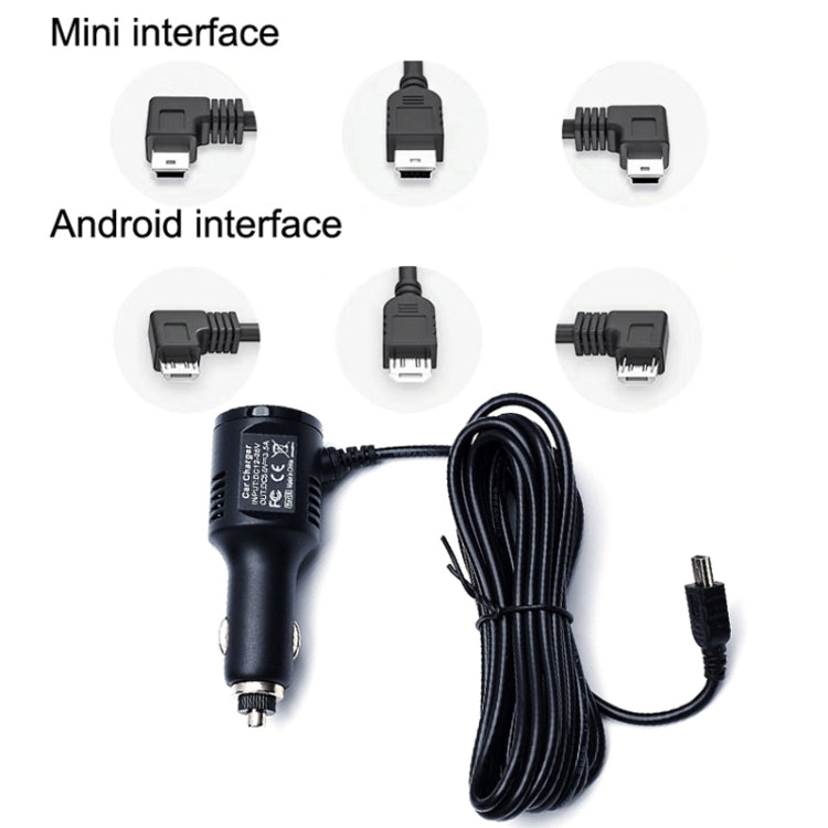 2PCS JY-032 USB Plug Digital Display Fast Charge Car Charger, Style: 3.5A + QC3.0(Mini Left Bend) - In Car by buy2fix | Online Shopping UK | buy2fix