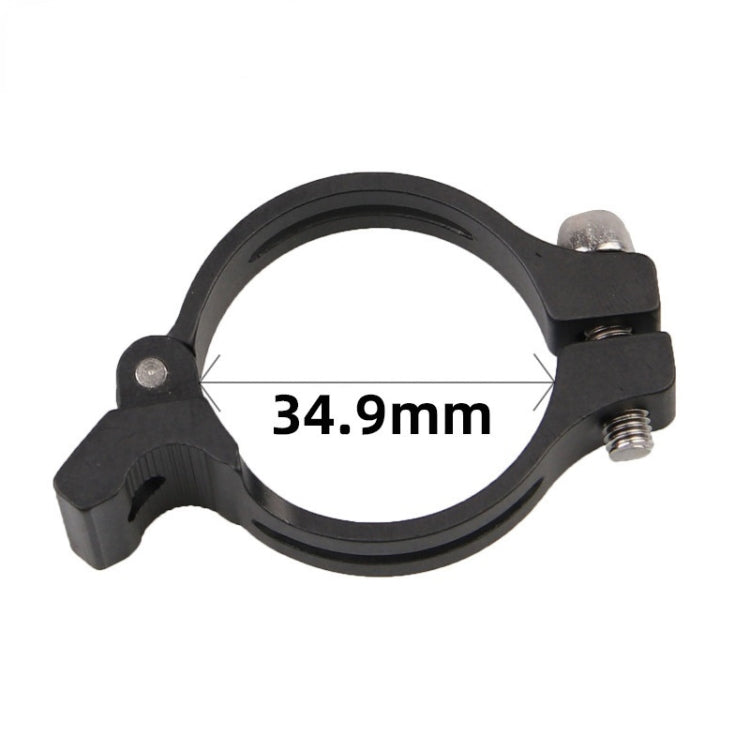 FMFXTR Bike Front Derailleur Clamp Straight Lock Turn to Clamp Converting Seat(Black 34.9mm) - Pipe clamps by FMFXTR | Online Shopping UK | buy2fix