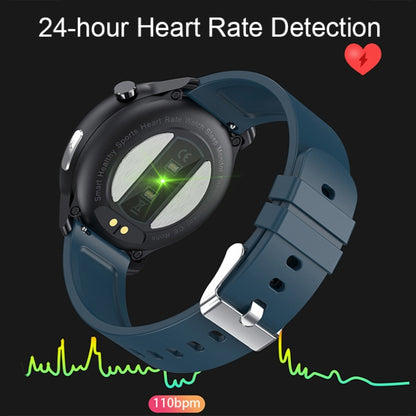 LOANIY E80 1.3 Inch Heart Rate Detection Smart Watch, Color: Black Leather - Smart Wear by LOANIY | Online Shopping UK | buy2fix