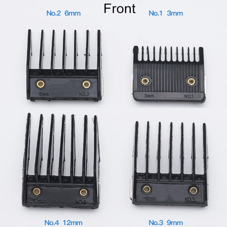 4 In 1 Hair Clipper Limit Comb Barber Tool Accessories(Black) - Hair Trimmer by buy2fix | Online Shopping UK | buy2fix