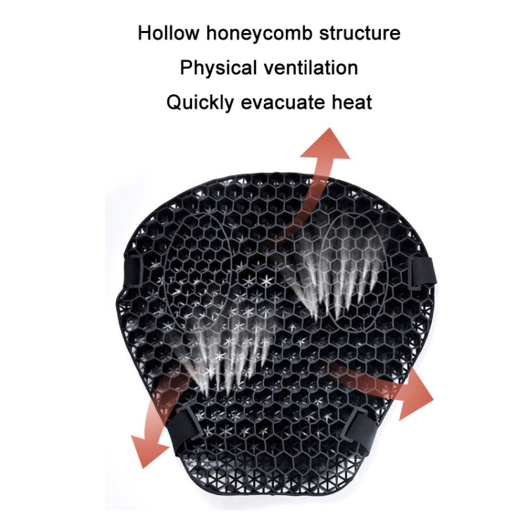 Shock-Absorbing Breathable Honeycomb Motorcycle Seat Cushion, Specification: PE Bag Package - In Car by buy2fix | Online Shopping UK | buy2fix