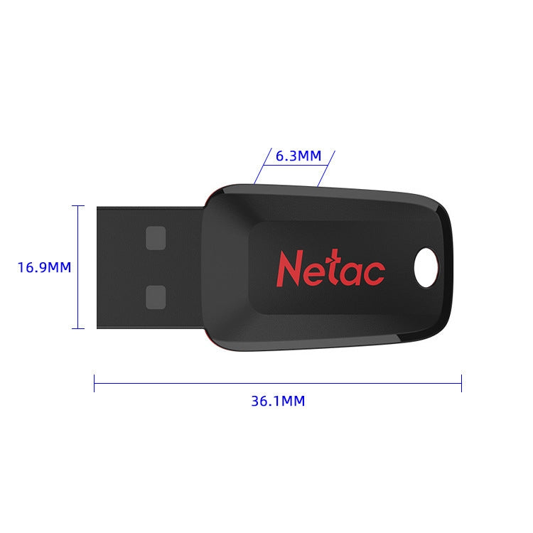 Netac U197 Office File High Speed USB Flash Drive, Capacity: 8GB(Black) - USB Flash Drives by Netac | Online Shopping UK | buy2fix