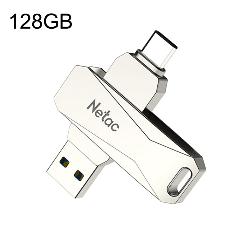 Netac U782C Type-C Dual Interface High-Speed Metal Computer USB Flash Drive, Capacity: 128GB - USB Flash Drives by Netac | Online Shopping UK | buy2fix