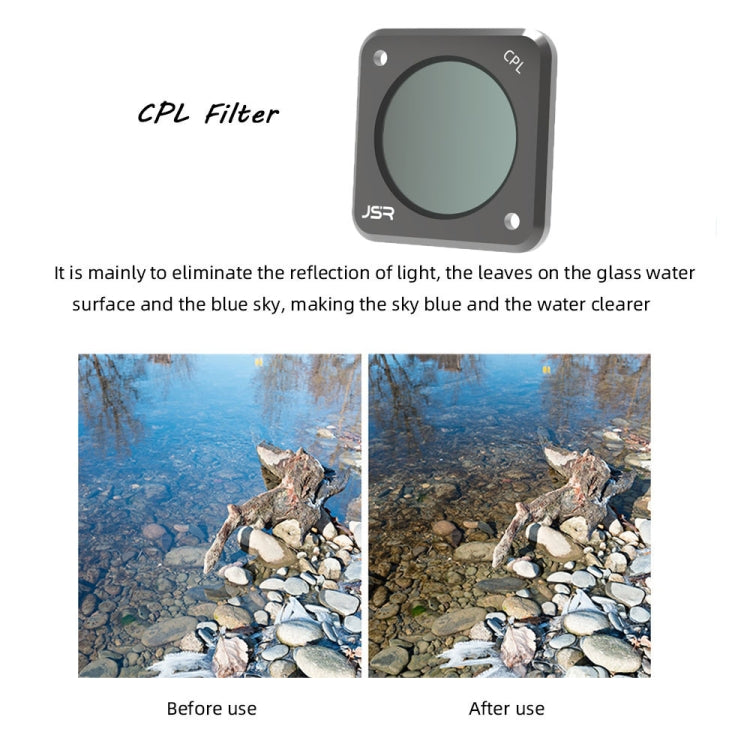 JSR   Action Camera Filters for DJI Action 2,Style: CS-3IN1 - DJI & GoPro Accessories by JSR | Online Shopping UK | buy2fix