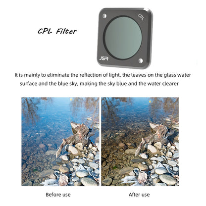 JSR  Action Camera Filters for DJI Action 2,Style:  CS-4in1 (NDPL) - DJI & GoPro Accessories by JSR | Online Shopping UK | buy2fix