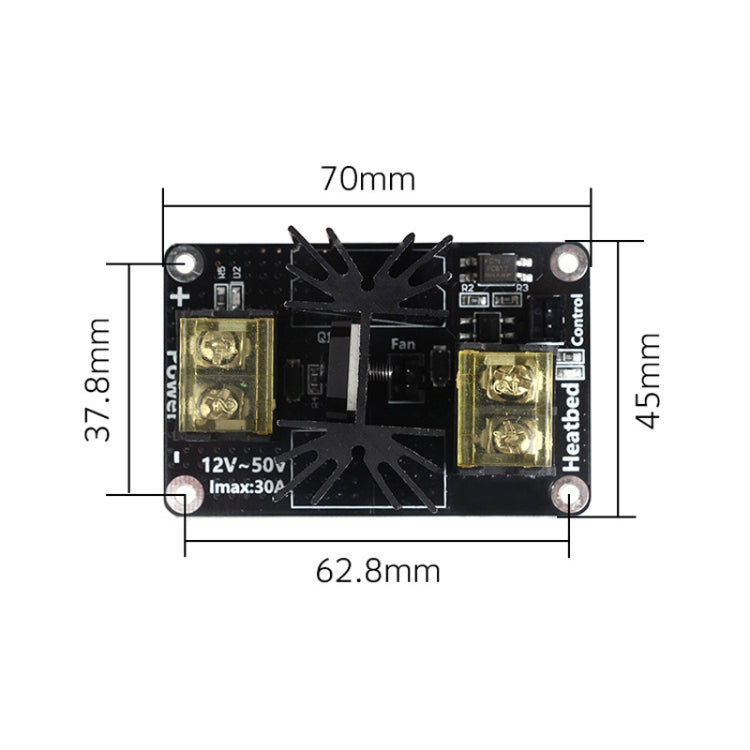 3D Printer Motherboard High Power Hot Bed Module MOS Tube Power Expansion - Consumer Electronics by buy2fix | Online Shopping UK | buy2fix