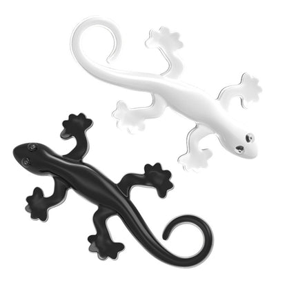 Anti-static Gecko 3D Stereo Car Sticker Decorative Stickers(White) - In Car by buy2fix | Online Shopping UK | buy2fix