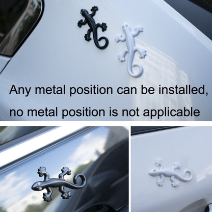 Anti-static Gecko 3D Stereo Car Sticker Decorative Stickers(White) - In Car by buy2fix | Online Shopping UK | buy2fix