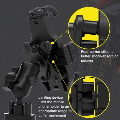 SMNU SM047 Motorcycle Shock Absorption Riding Anti-Shake Bracket(U-type Handle Installation) - In Car by SMNU | Online Shopping UK | buy2fix