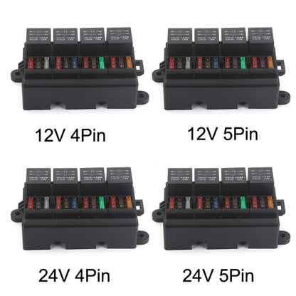 TF008-10 24V 5Pin Relay Car RV Radiography Sound Modified Electromagnetic Insurance Box - In Car by buy2fix | Online Shopping UK | buy2fix